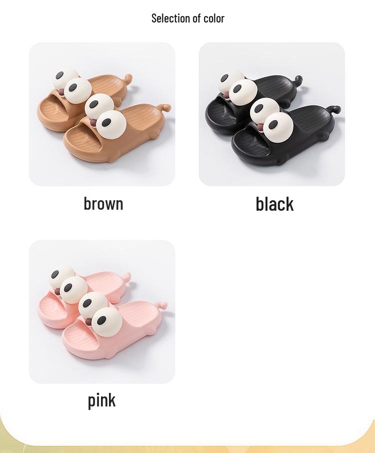 EVA Anti-Odor Non-Slip Children's Cute Big Eyes Slippers Unisex