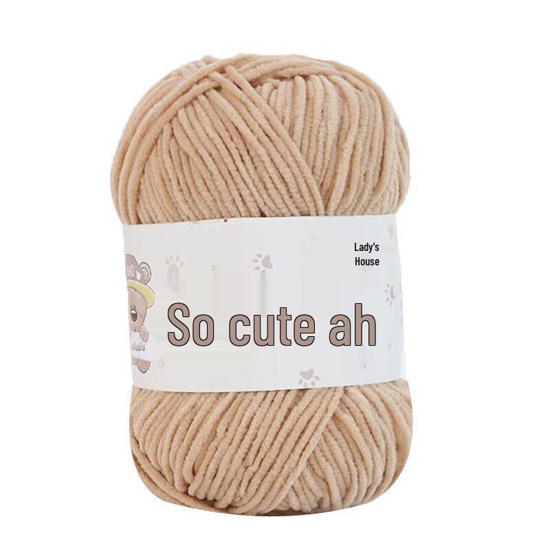 Authentic Handmade Soft Chenille Yarn Doll - DIY Crochet Scarf