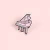 Piano Unique Pink Brooch Attractive Alloy Pin For Creative Individuality Style And