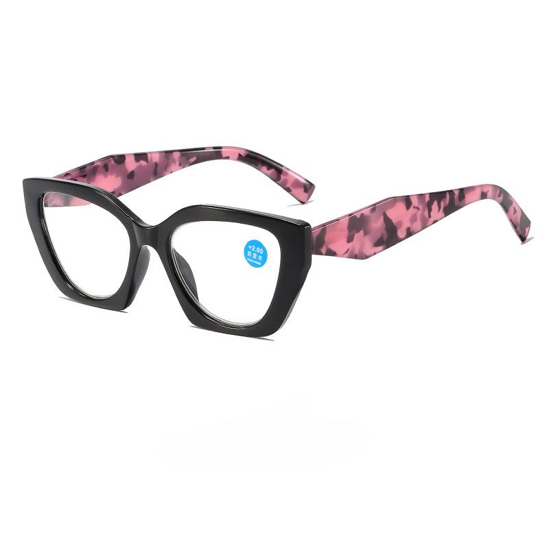 Anti Blue Light Ženy Muži Brýle na čtení Unisex Oversex Cat Eye Computer Brýle pro dalekohled Dioptrické brýle na presbyopii
