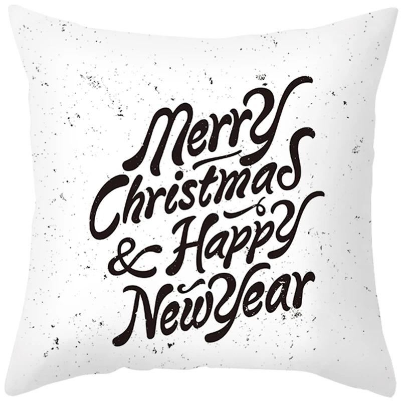 Christmas Themed Pillowcases Car Accessories Office Santa Claus Living Room Sofa Home Pillowcases