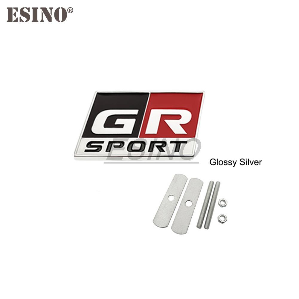 Car Styling Gazoo Racing GR GR MN 3D Car Front Grill VCXF5 Zinc Alloy Badge Adhensive Metal Emblem Decal for Toyota Supra AE86 GT86