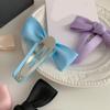 Hair Clip Bow Y2K Style Balletcore 3D Bow Flat Clips Balletcore Hairpin Bow Elegant Hair Clip for Bunches