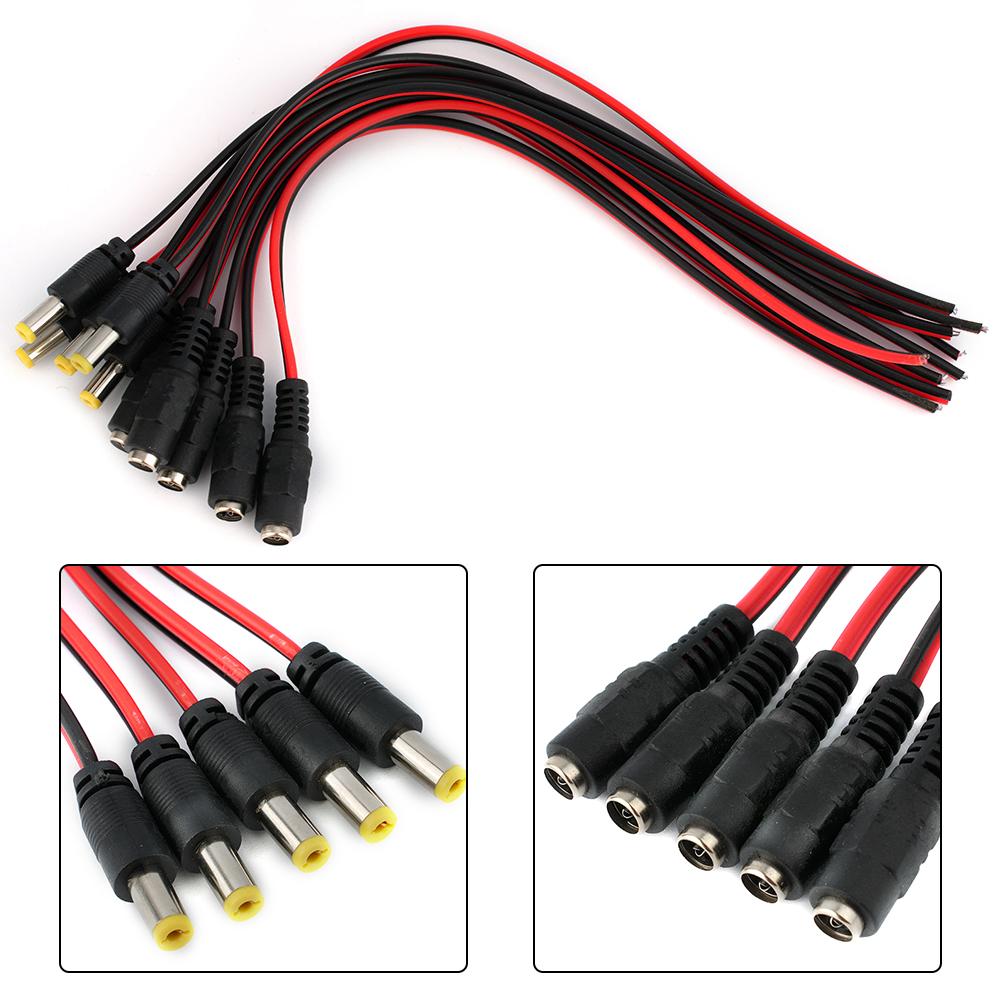 Convenient and Versatile Male Female DC Power Supply Connector Cable Pack of 10