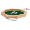 Wooden Octagonal Board Game with 5 Dice, Perfect for Family Game Night, Friends Gathering Party Toy