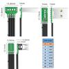 Right Angle USB 2.0 to USB 5Pin Cable Fast Charging Cable 480Mbps Transfer Speed Flexible Silicone Cord for Phone