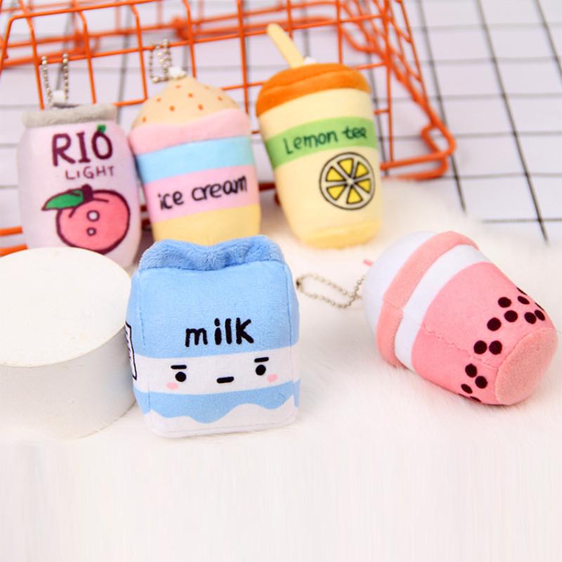 Entzückendes rosa Zitronentee-Stofftier mit weicher PP-Baumwollfüllung für Schlüsselanhänger und Rucksäcke