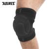 AOLIKES 1 Paar Knieschützer für Sportarten Verstellbar Schwarz Verdickte Schwammstütze Knieschoner Sport Rutschfest Kollisionsvermeidung Knieschützer