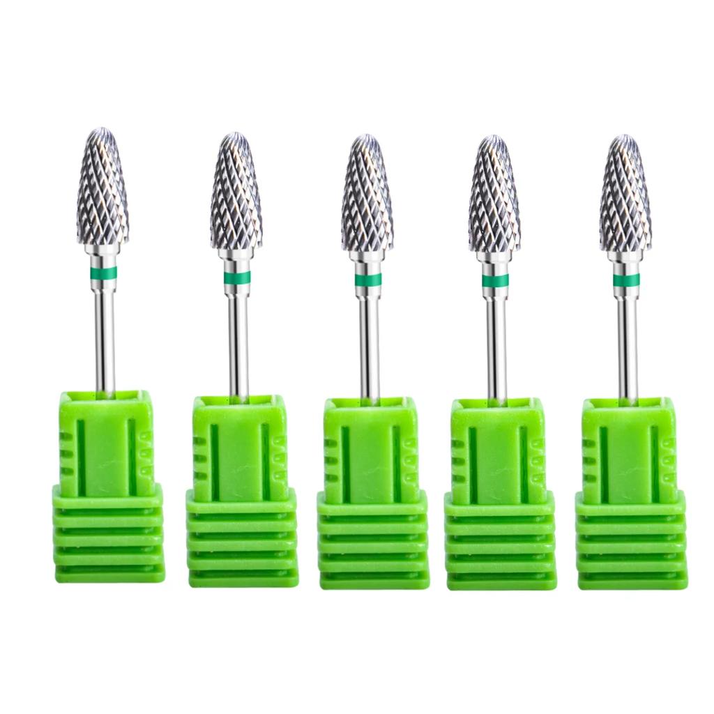 5Pcs Ø2.35 X 6Mm Tungsten Carbide Burs 3/32 Inch Shank Cutting Burr For Rotary Tool Daily Use For Dental Polishing Nail Drill Bits