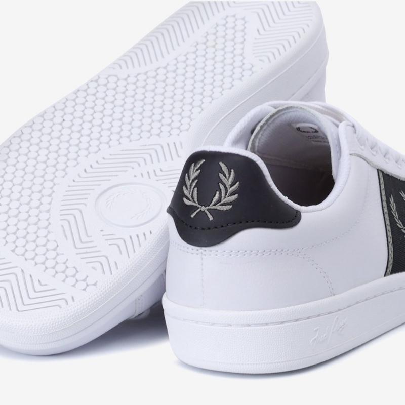 Fred Perry Men S Leather SneakerS Branded Webbing B721