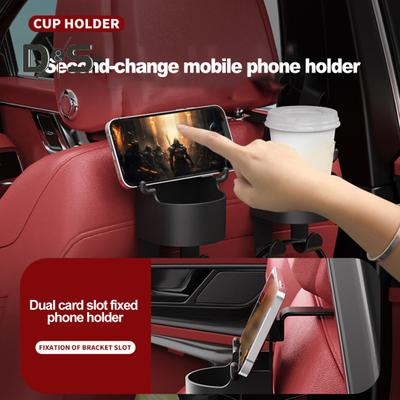 2Pcs Car Cup Holder Headrest Hook Strong Load Bearing Multi-functional Phone Holder Auto Seat Back Mount Hanger Car Interior Accessories