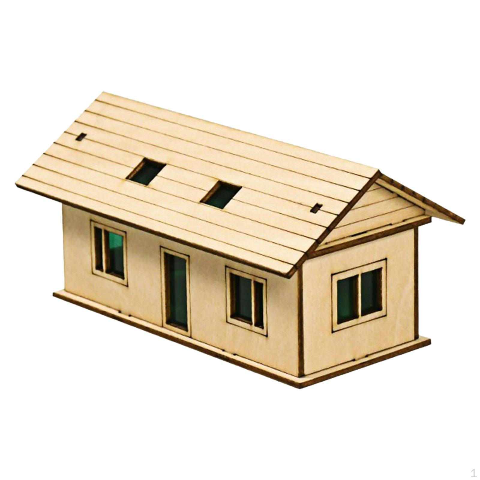 

1/64 1/60 Miniature House Made of , Unpainted, Unique Ornament Accessory, DIY Building, Ready for Style A