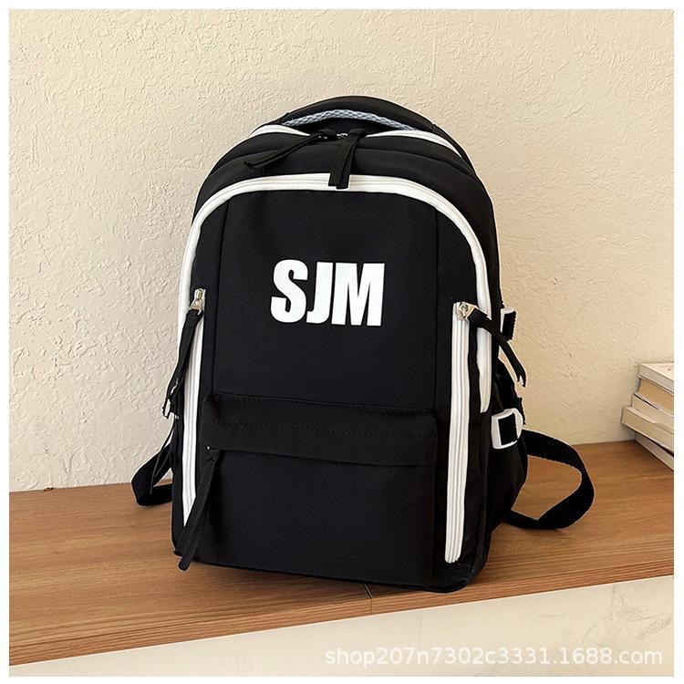 Schoolbag Retro Ins High School Student Backpack High Value Large Capacity Junior High School Student Schoolbag Travel Backpack Wholesale