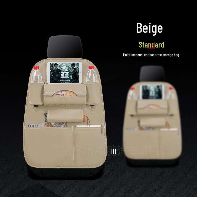 

Кожаный органайзер для хранения на спинку автомобильного сиденья с подносом