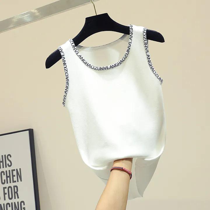 

WTEMPO Черный Белый Камзол Жилеты Женские Большие Размеры Свободные Однотонные Без Рукавов Повседневные Универсальные Топы Большого Размера S белый