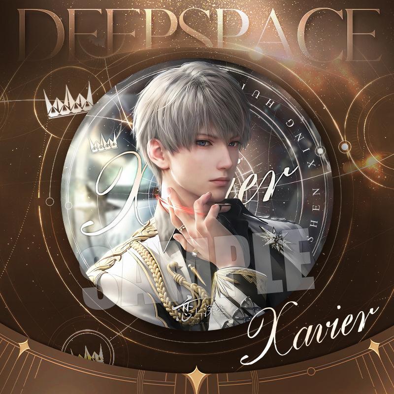 2025 75MM Love and Deepspace Sylus Rafayel Zayne Xavier Caleb Anime Flash Breeder Badge Emblem Brooch Cospaly Cartoon Gifts New