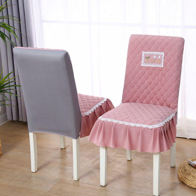 

Доступная Роскошь Чехол на Стул Толстый Эластичный Квилтинговый Нескользящий Для Дома Ресторана Обеденной Комнаты Китайский Массив Дерева Подушка Ткань SK-pink Width within 45 [backrest height 46-53cm]]