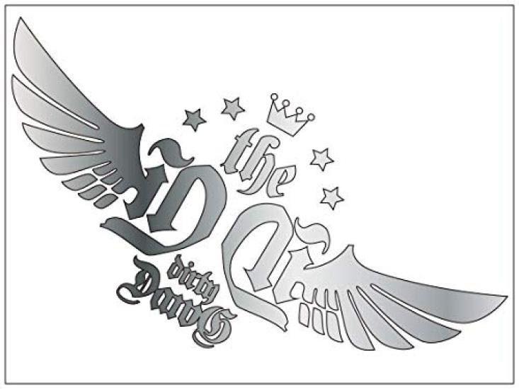

The Dirty Dawg Cutting Sticker(L)Silver