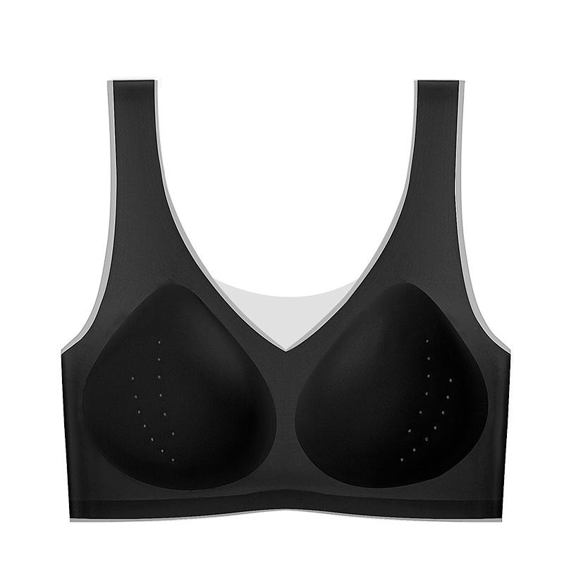 

Бесшовный супертонкий жилет из ледяного шелка без косточек для женщин с большой грудью XL (64-74 kg)