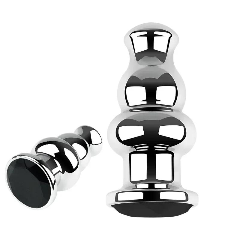 Anal Plug Sex Toys Crystal Heart Smooth Steel Annal Extreme Butt Buttplug for Woman Prostate Massager Stimulator Adult Toys Man