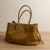 2025 Autumn and Winter Large Capacity Tote Bag Suede Leather Tote Women's Bag Minimalist Shoulder Underarm Cowhide Handbag