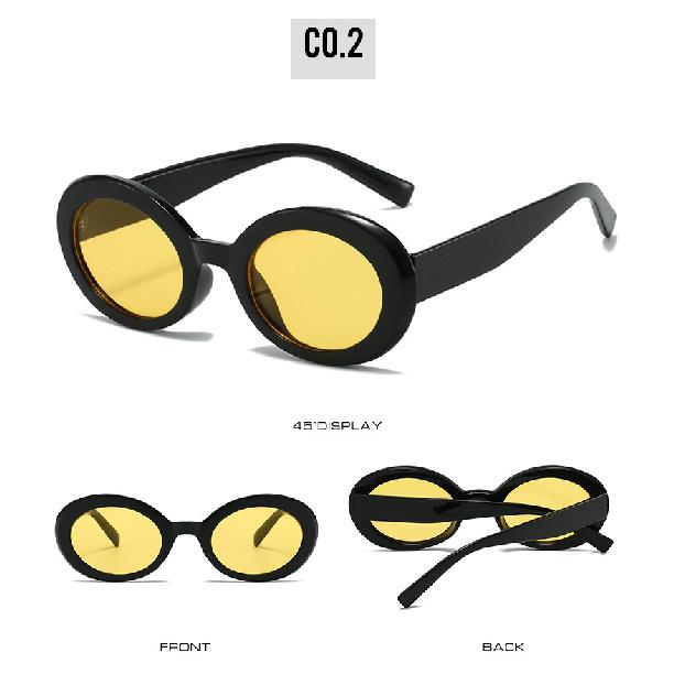 Oval sunglasses, cool square retro sunglasses, UV protection sunglasses