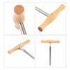 Violin/Viola Peg Hole Reamer 1:30 Taper T Handle Bridge Pin Reamer with Wood Handle Violin Making Tool Enduring