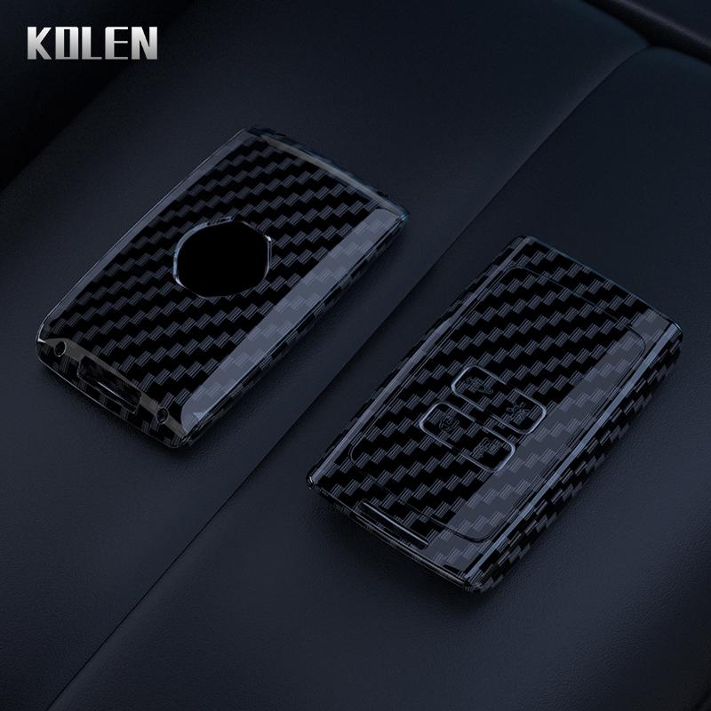 Abs Carbon Fiber Auto Key Fob Cover Case Fit For Renault Koleos Kadjar Clio Megane Captur Zoe Arkana Scenic Talisman Fit For Dacia Sandero