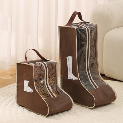 Yousheng 1/2 ks tašky na boty s rukojetí a zapínáním na zip, průhledný vizuální design, vodotěsné, prachotěsné, cestovní, dlouhé tašky na boty