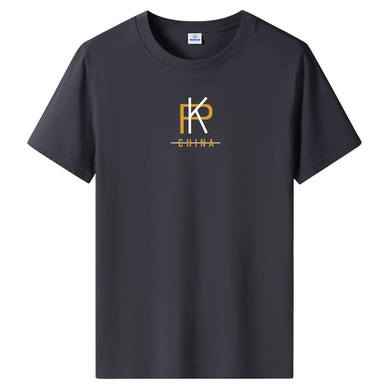 8 Colors Fashion Men's Short Sleeves Cotton T-shirt Large Size Loose Tee