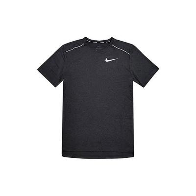 Dri-Fit Camiseta de manga corta para correr informal reflectante de secado rápido Tops para hombre negro CU0327-010