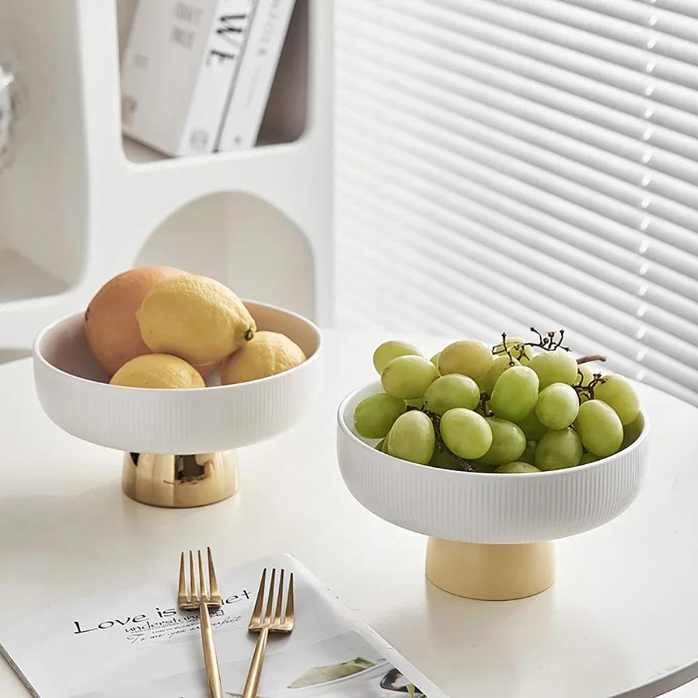 Home Decor Ceramic Storage Tray Modern Style Office Desktop Ornament Interior Organization Accessories Sundries Conatiner
