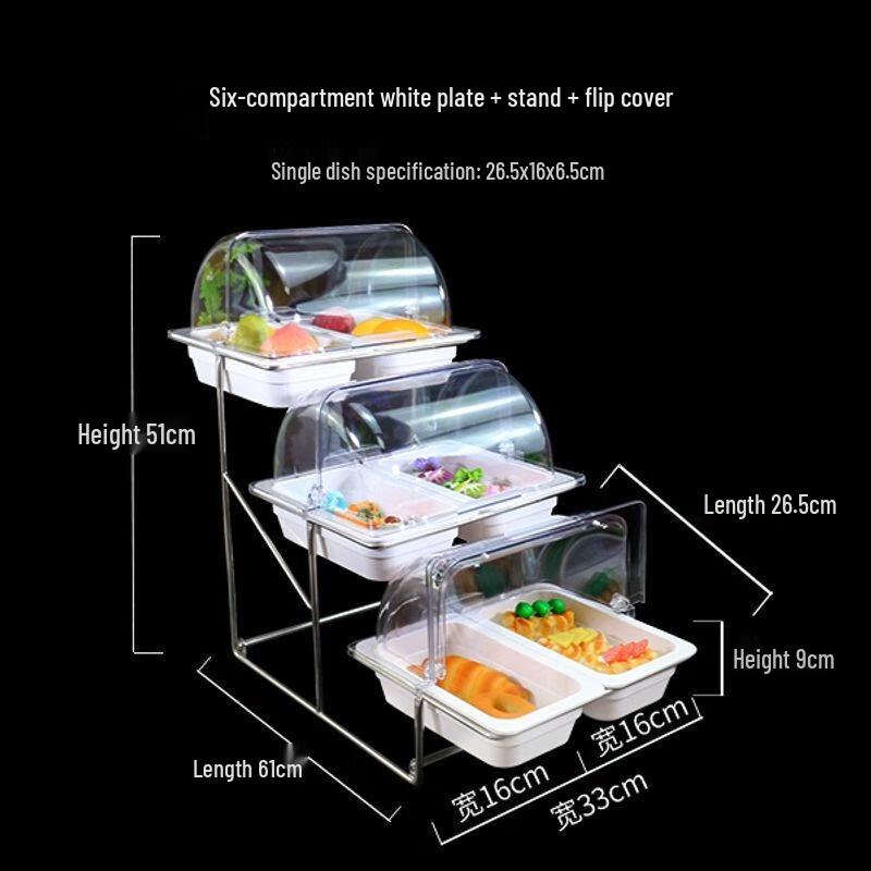 Three-Tier Buffet Food Display Stand