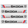 Car logo flower side door flower car sticker For Skoda Octavia Superb Rapid Kodiaq Karoq Fabia Kamiq Roomster Citigo MK2 MK1 2 3 hbkm45