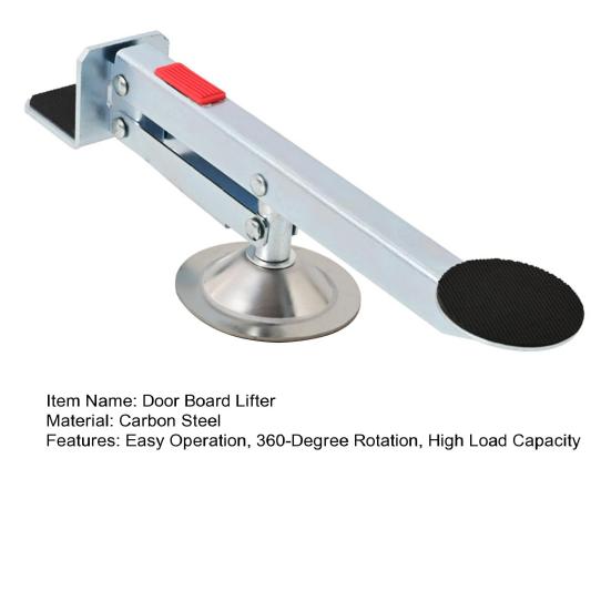 Door Board Lifter Swivel-Type Door Panel Lift Tool 360 Degree Rotation Easy Operation Carbon Steel Door Lifting Equipment