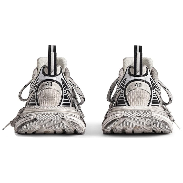 Balenciaga 3XL Scarpe da Ginnastica Basse Chunky da Uomo Bianco & Nero 734734W3XL49710