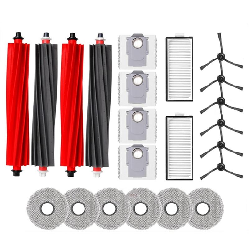 

A84E-For Roborock Qrevo Slim Robot Mop Cloths Dust Bag Spare Part Vacuum Cleaner Replacement Parts