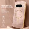 For Google Pixel 8 Pro Phone Case Carbon Fiber Textured Electroplated TPU Back Cover