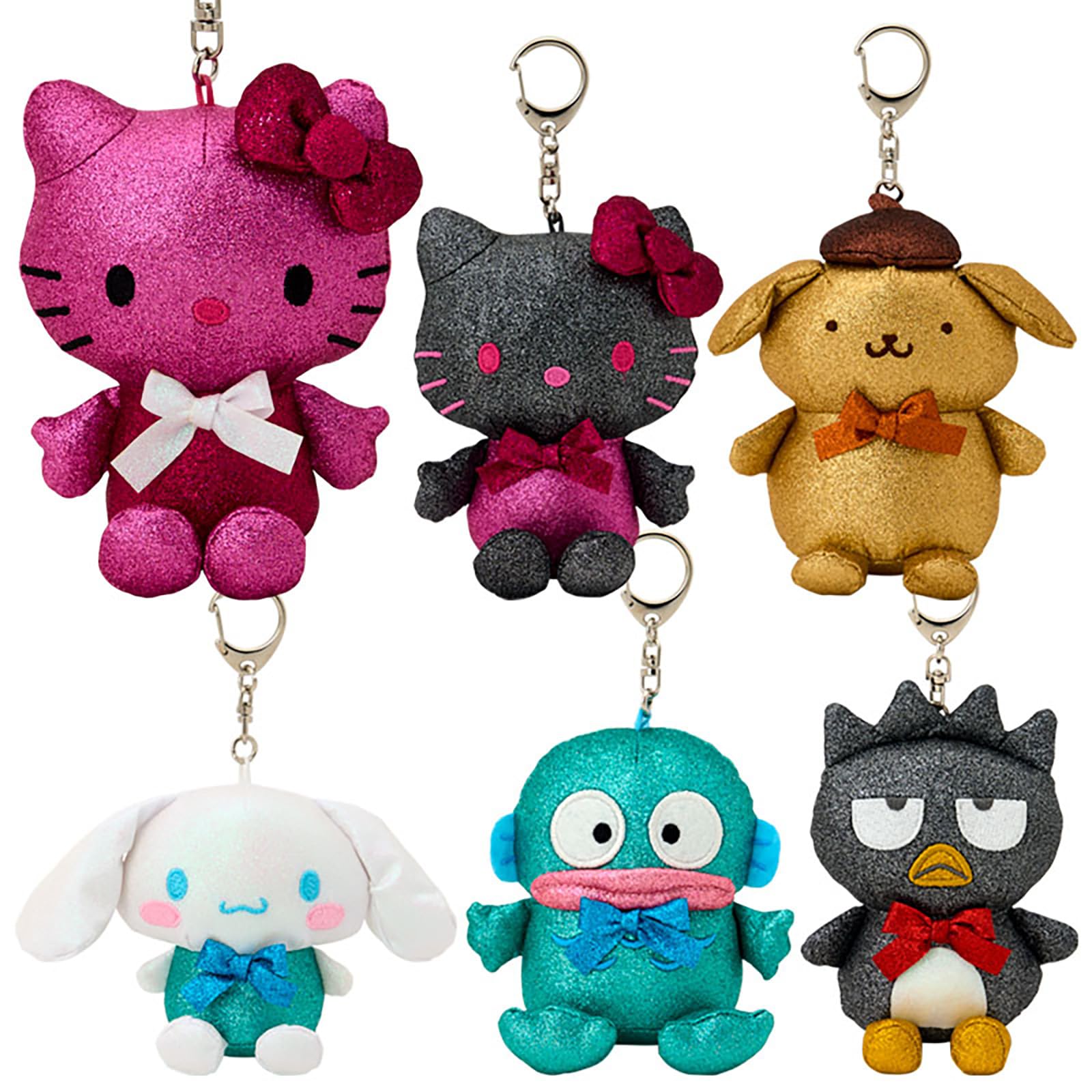 Sanrio Secret Mascot Sparkly Sanrio with Snap Ages 6 and 602507 Holder, B, Characters, Hook, Up,