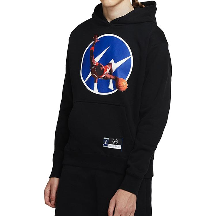 Air Jordan x Fragment Image Pullover Hoodie Black/Reflective Silver Men Tops DA2991-010