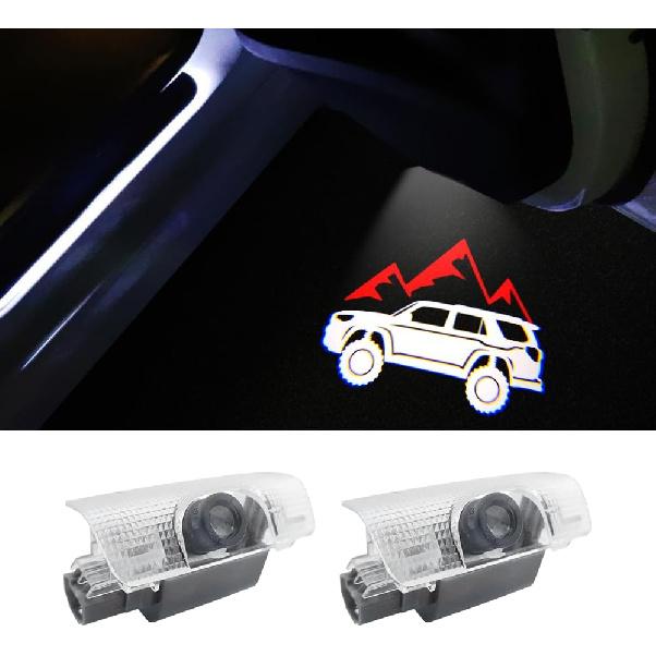 

2 PCS Never Fade HD Car Door Logo Lights Compatible for 4Runner 2010-present LED Courtesy Projector Laser Welcome Lamp Puddle Lights Kit Car