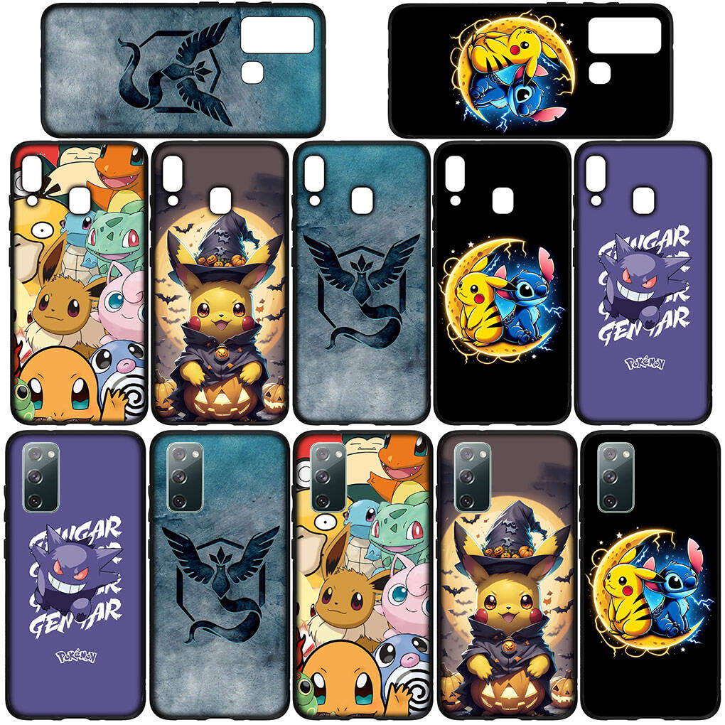 Handyhülle für Samsung Galaxy S25 S23 S22 S24 Ultra FE Plus A05 A06 A15 A16 A36 A37 A35 A52 A54 A55 A56 A57 A25 A53 A17 Anime Pokemon GO Pikachu Hülle