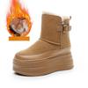 New Thick-soled Snow Boots, Thick-soled Insole Height-increasing Ankle Boots, Casual Women's Shoes