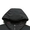 FILA Golf Series Minimalist Classic Comfortable Casual Sports Versatile Warm Cotton Jacket Men jackets Carbon-Black Gray A11M545933FCC