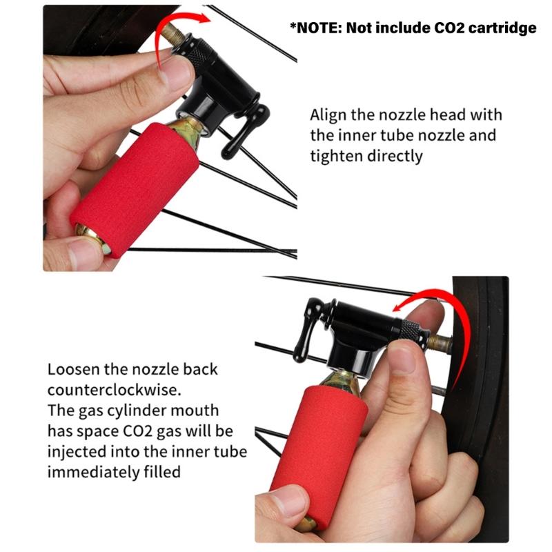 Basketball Football Cycling Accessories Bikes Tire Pump Practical Small Bicycles Pump Aluminum Alloys CO2 Inflators