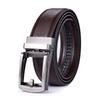 Men'S Leather Belt Automatic Buckle Two-Layer Cowhide Business Fake Pin Buckle High-End Belt