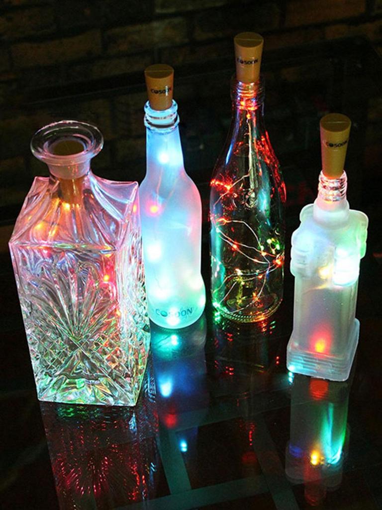 LED Solar Cork Bottle Lights: Copper Wire Fairy Lights for Wine Bottle Decoration