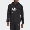 adidas Originals Men's Black Loose Fit Hooded Sweatshirt HG6331