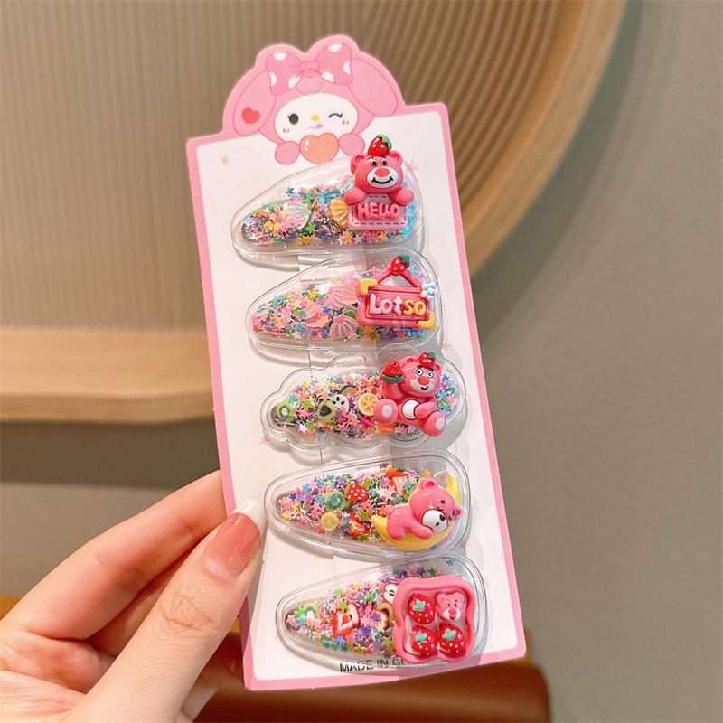 Children'S Hairpin Bag Cloth, Duck Bill Clip Cloth, Bow Root, Princess Hairpin, Cute Little Flower Girl Hair Accessories