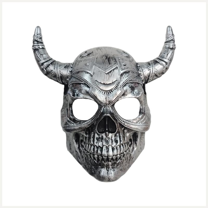 Maschera Demoni Spaventosi Maschera Integrale Maschera con Corna da Diavolo Maschera da Festa Maschere di Carnevale